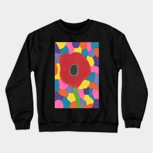 Stained Glass Poppy Crewneck Sweatshirt